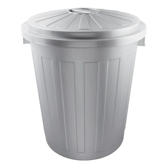keeeper 1021416000000 Mülleimer 50 l Rund Kunststoff Silber