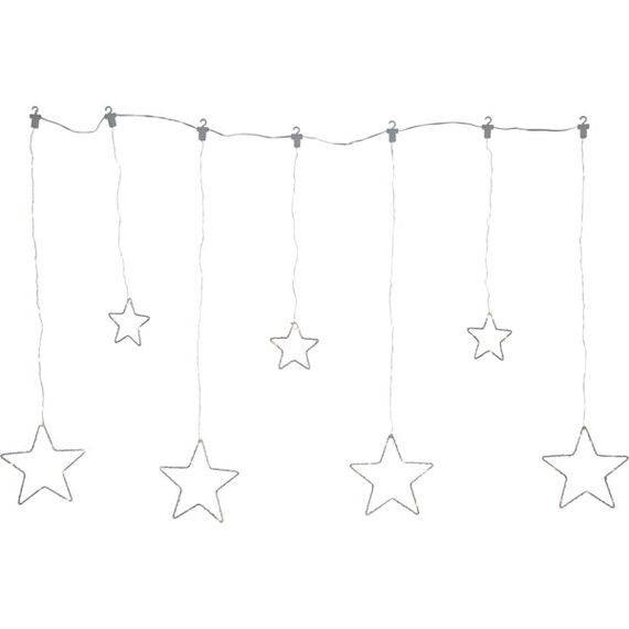Star Trading Curtain Lights Dew Drop Stars Leichte Dekorationskette 84 Glühbirne(n) LED 2,1 W