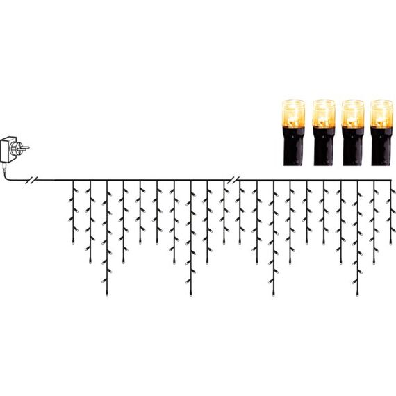 Star Trading LED Icicle Vorhang 240 Leichte Dekorationskette 240 Glühbirne(n) 3,07 W, 5 image