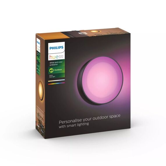 Philips Hue White and Color ambiance Daylo Outdoor Wandleuchte schwarz, 2 image