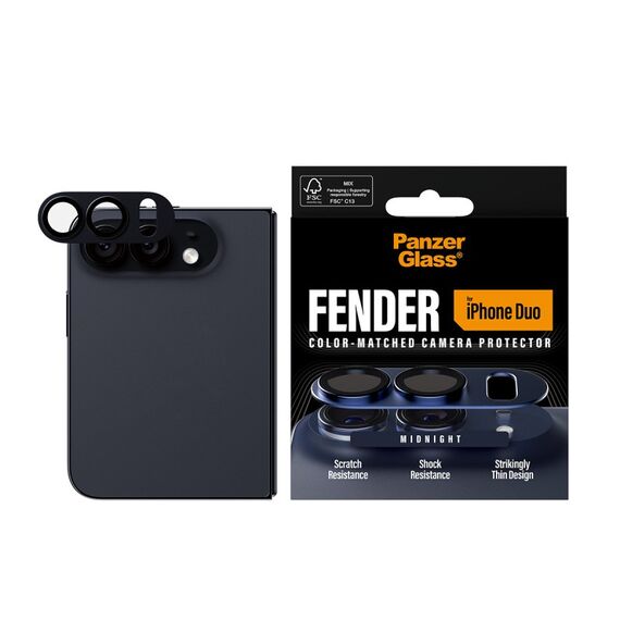 PanzerGlass ® Fender Kameraschutz Midnight iPhone Duo, 2 image
