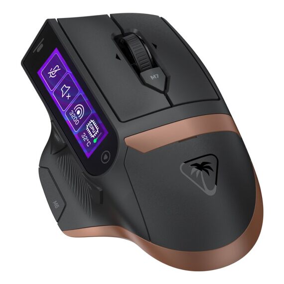 Turtle Beach Command Series MC7 Wireless Gaming-Maus - mit integriertem Touchscreen-Display, echte 8K-Abrufrate, optischer Owl-Eye-Sensor mit 30.000 DPI, Titan Optical Switches, Ladestation, 3 image