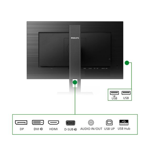 Philips 242B1G/00 Computerbildschirm 60,5 cm (23.8") 1920 x 1080 Pixel Full HD LED Schwarz, 4 image