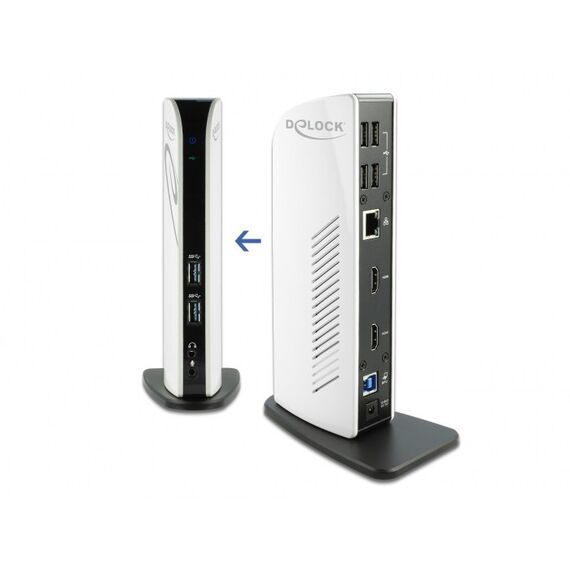DeLOCK USB Dockingstation Dual HDMI Full-HD / USB 3.2 / LAN / Audio, 2 image
