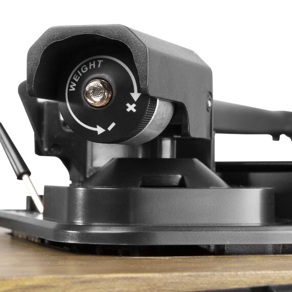 Fenton RP162LW Audio-Plattenspieler mit Riemenantrieb Schwarz, Holz, 7 image