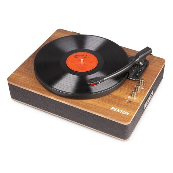 Fenton RP305 Plattenspieler mit Direktantrieb Schwarz, Holz Manuell, 3 image