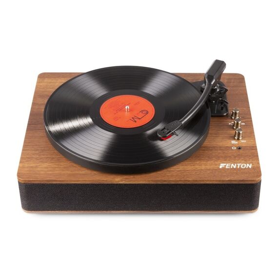Fenton RP305 Plattenspieler mit Direktantrieb Schwarz, Holz Manuell, 4 image
