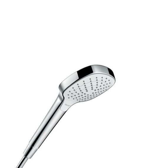 Hansgrohe Croma Select E Handduschbrause mit Kopf Chrom, Weiß