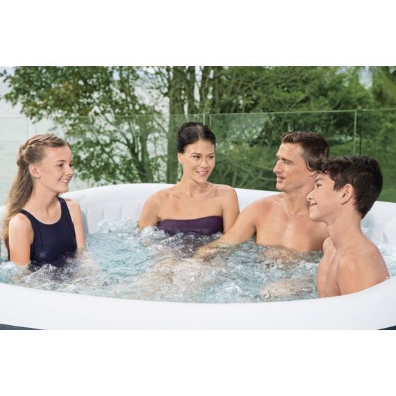 Bestway Lay-Z-Spa 6002U Whirlpool/Jacuzzi 778 l 6 Person(en) Quadratisch Schwarz, Weiß, 13 image
