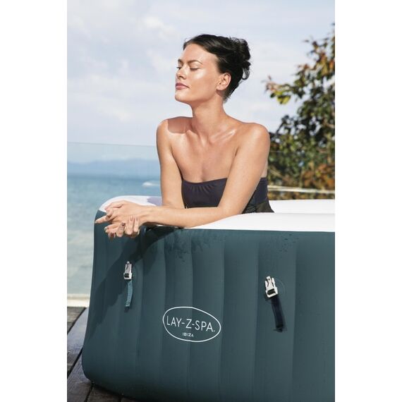 Bestway Lay-Z-Spa 6002U Whirlpool/Jacuzzi 778 l 6 Person(en) Quadratisch Schwarz, Weiß, 25 image