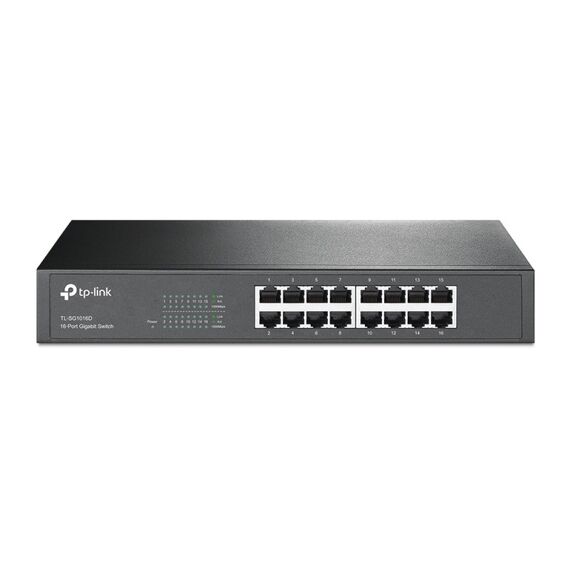 TP-Link TL-SG1016D Netzwerk-Switch Unmanaged L2 Gigabit Ethernet (10/100/1000) Schwarz
