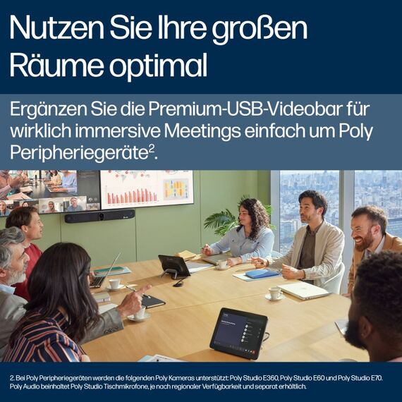 HP Poly Studio V72 USB-Videobar, 5 image