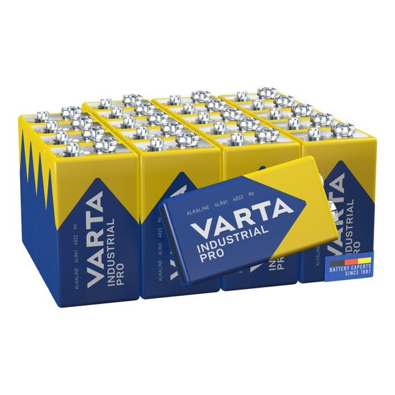 Varta INDUSTRIAL PRO, Alkaline Batterie, 9 V, E-Block, 6LR61, 2 image