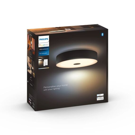Philips Hue White ambience Fair Deckenleuchte schwarz + Dimmschalter, 3 image