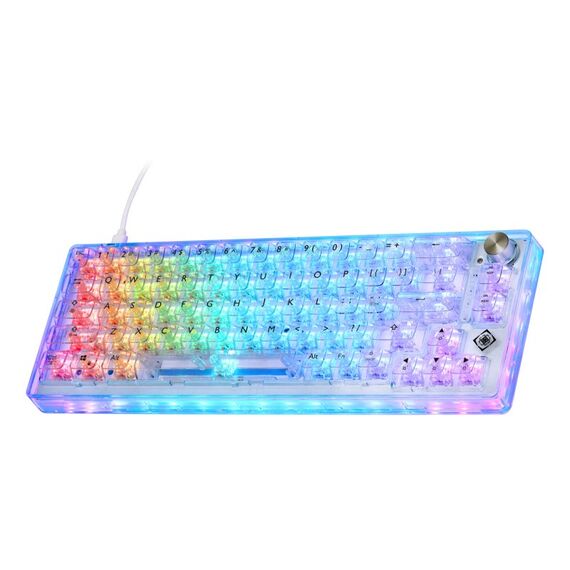 Deltaco Gaming GAM-160-T-US Tastatur USB QWERTY US Englisch Transparent