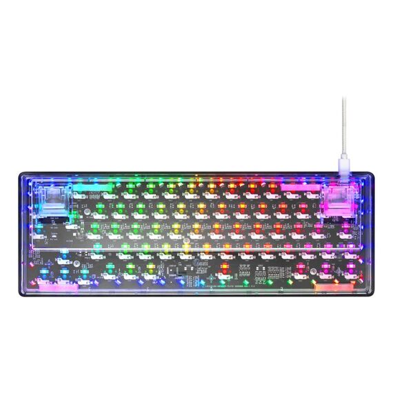 Deltaco Gaming GAM-160-T-US Tastatur USB QWERTY US Englisch Transparent, 5 image