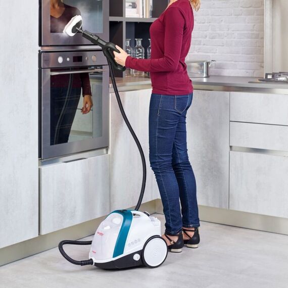 Polti Vaporetto Smart 100_B Zylinder-Dampfreiniger 1500 W Blau, Weiß, 7 image