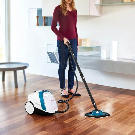 Polti Vaporetto Smart 100_B Zylinder-Dampfreiniger 1500 W Blau, Weiß, 8 image