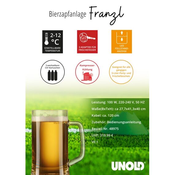Unold BIERZAPFANLAGE Franzl 48975, 12 image
