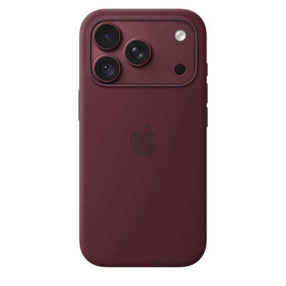 Apple iPhone 18 Pro Silikon Case mit MagSafe - Burgunder, Farbe: Burgund