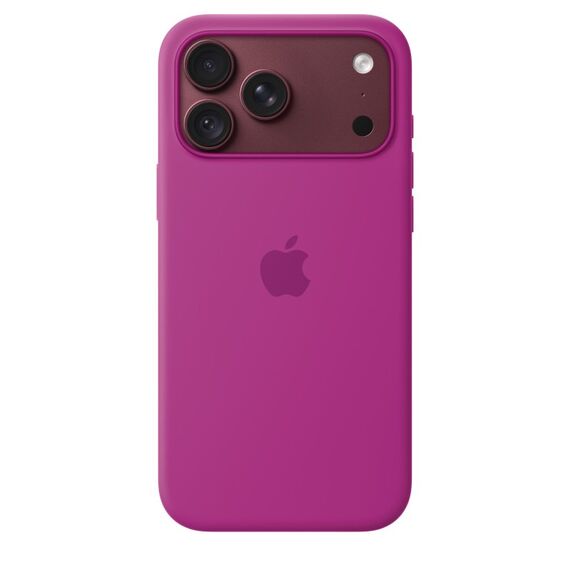 Apple iPhone 18 Pro Max Silikon Case mit MagSafe - Magenta, Farbe: Magenta