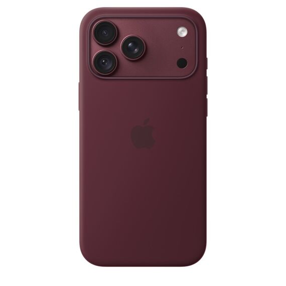 Apple iPhone 18 Pro Max Silikon Case mit MagSafe - Burgunder, Farbe: Burgund