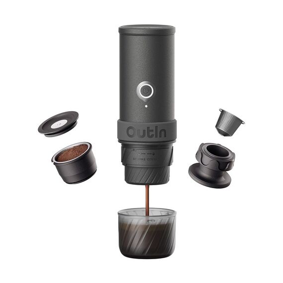 Outin OTEM-MO-01-AA-SG Reise-Kaffeemaschine Grau, 3 image