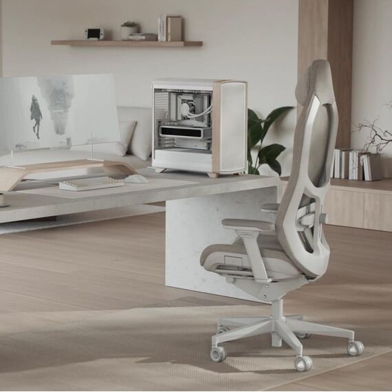 Fractal Design Summit Chalk White TG Clear Tint Midi Tower Weiß, 6 image