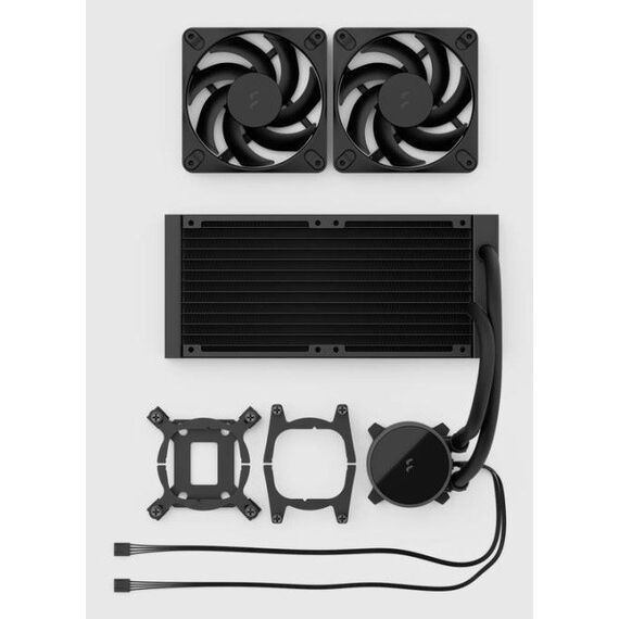 Fractal Design Radius 240 Black Prozessor All-in-One-Flüssigkeitskühler 12 cm Schwarz 1 Stück(e), 5 image