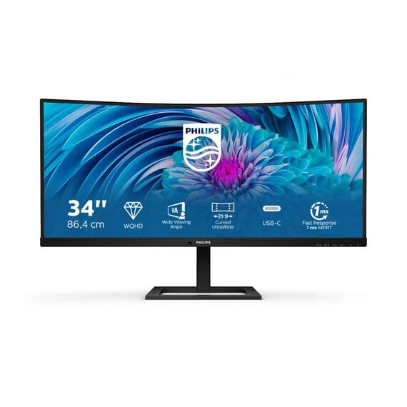 Philips E Line 346E2CUAE/00 Computerbildschirm 86,4 cm (34") 3440 x 1440 Pixel Wide Quad HD+ LCD Schwarz, 2 image