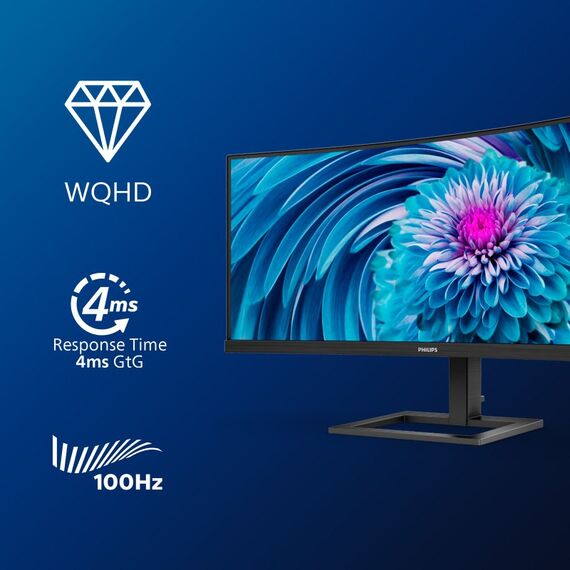 Philips E Line 346E2CUAE/00 Computerbildschirm 86,4 cm (34") 3440 x 1440 Pixel Wide Quad HD+ LCD Schwarz, 8 image