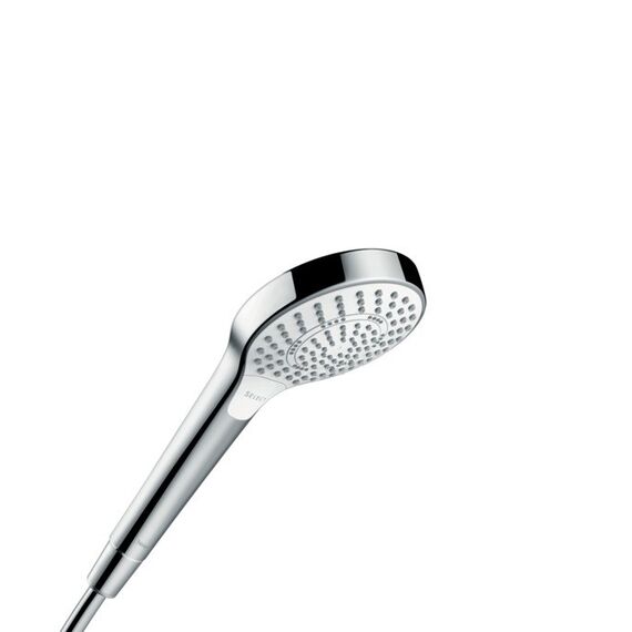 Hansgrohe Croma Select S Handduschbrause mit Kopf Chrom, Weiß