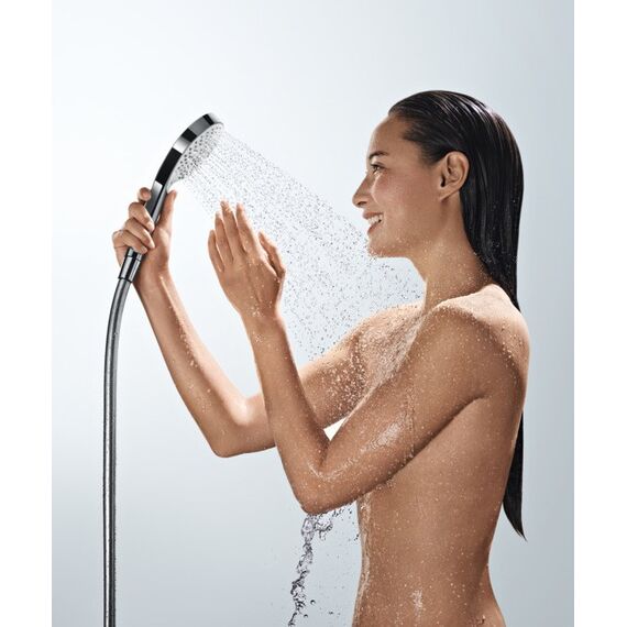 Hansgrohe Croma Select S Handduschbrause mit Kopf Chrom, Weiß, 3 image