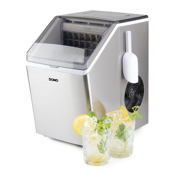Domo DO9301IB Eingebauter/freistehender Eiswürfelbereiter 20 kg/24h 135 W Edelstahl