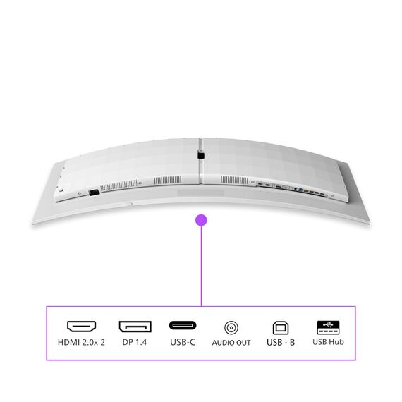 Philips Evnia 8000 49M2C8900L/00 Computerbildschirm 124,2 cm (48.9") 5120 x 1440 Pixel Dual QHD QD-OLED Weiß, 3 image