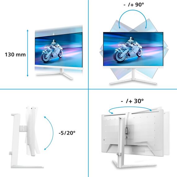 Philips Evnia 6000 27M2N6501L/00 Computerbildschirm 67,3 cm (26.5") 2560 x 1440 Pixel Quad HD QD-OLED Weiß, 3 image