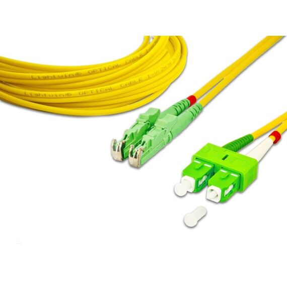 Lightwin LDP-09 E2/APC-SC/APC 15.0 InfiniBand/Glasfaserkabel 15 m 2x E-2000 (LSH) 2x SC Gelb, Farbe: Gelb, Länge: 15 m