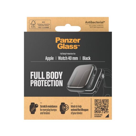 PanzerGlass ® Full body Case Schwarz Apple Watch Series SE 3 | SE | 6 | 5 | 4 | 40mm, Farbe: Schwarz, 2 image