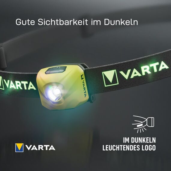 Varta OUTDOOR SPORTS ULTRALIGHT H30R Limette Stirnband-Taschenlampe LED, Farbe: Limette, 11 image