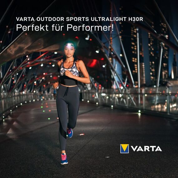Varta OUTDOOR SPORTS ULTRALIGHT H30R Limette Stirnband-Taschenlampe LED, Farbe: Limette, 9 image