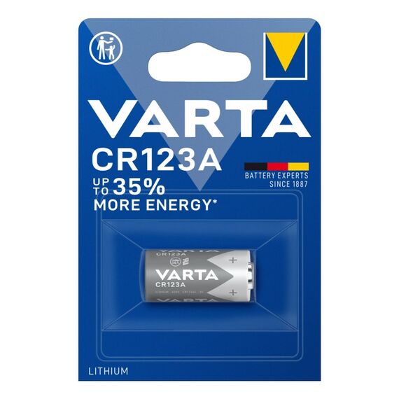 Varta Batterien CR123A Lithium Rundzelle, 1 Stück, 3V, Spezialbatterien für elektronische Kleingeräte, mit langanhaltender, höchster Leistung, 2 image