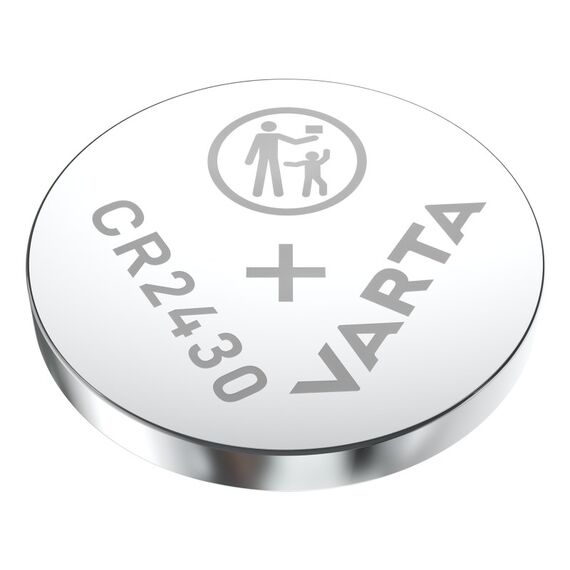 Varta Batterien Knopfzelle CR2430, 1 Stück, Lithium Coin, 3V, kindersichere Verpackung, für elektronische Kleingeräte - Autoschlüssel, Fernbedienungen, Waagen