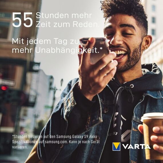 Varta 2 in 1 Power Bank und Wireless Charger, kabelloses Ladegerät, Powerbank 10000mAh, Qi Ladestation inkl. USB C Ladekabel, 16 image