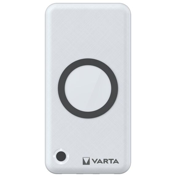 Varta 2 in 1 Power Bank und Wireless Charger, kabelloses Ladegerät, Powerbank 15000mAh, LED Ladestandanzeige, lädt bis zu 4 Geräte gleichzeitig, inkl. USB C Ladekabel