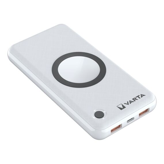 Varta 2 in 1 Power Bank und Wireless Charger, kabelloses Ladegerät, Powerbank 15000mAh, LED Ladestandanzeige, lädt bis zu 4 Geräte gleichzeitig, inkl. USB C Ladekabel, 3 image