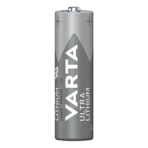 Varta Batterien AA, 4 Stück, Ultra Lithium, 1,5V, ideal für Digitalkamera, Spielzeug, GPS Geräte, Sport- & Outdoor-Einsätze