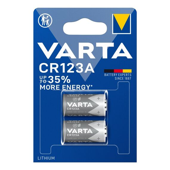 Varta Batterien CR123A Lithium Rundzelle, 2 Stück, 3V, Spezialbatterien für elektronische Kleingeräte, mit langanhaltender, höchster Leistung, 3 image