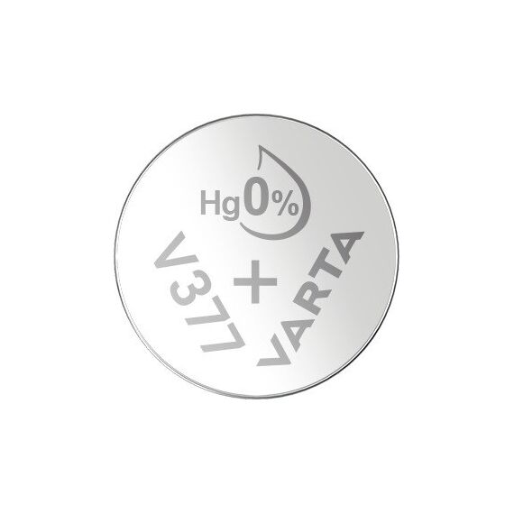 Varta Batterien V377/SR66 Knopfzelle, 1 Stück, Silver Coin, 1,55V, kindersichere Verpackung, für elektronische Kleingeräte - Uhren, Autoschlüssel, Fernbedienungen, Waagen, Made in Germany