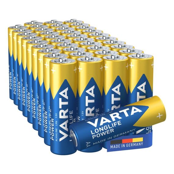 Varta Batterien AA, 4 Stück, Longlife Power, Alkaline, 1,5V, ideal für Spielzeug, Funkmaus, Taschenlampen, Made in Germany, 2 image