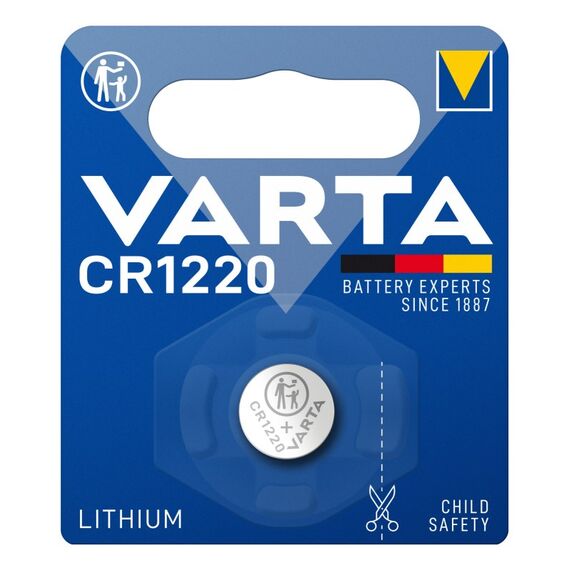 Varta Batterien Knopfzelle CR1220, 1 Stück, Lithium Coin, 3V, kindersichere Verpackung, für elektronische Kleingeräte - Autoschlüssel, Fernbedienungen, Waagen, 3 image